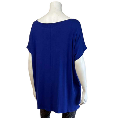 Relaxed Viscose Top - Blue