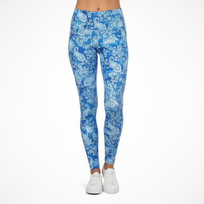 Blue Paisley Ultimate Leggings