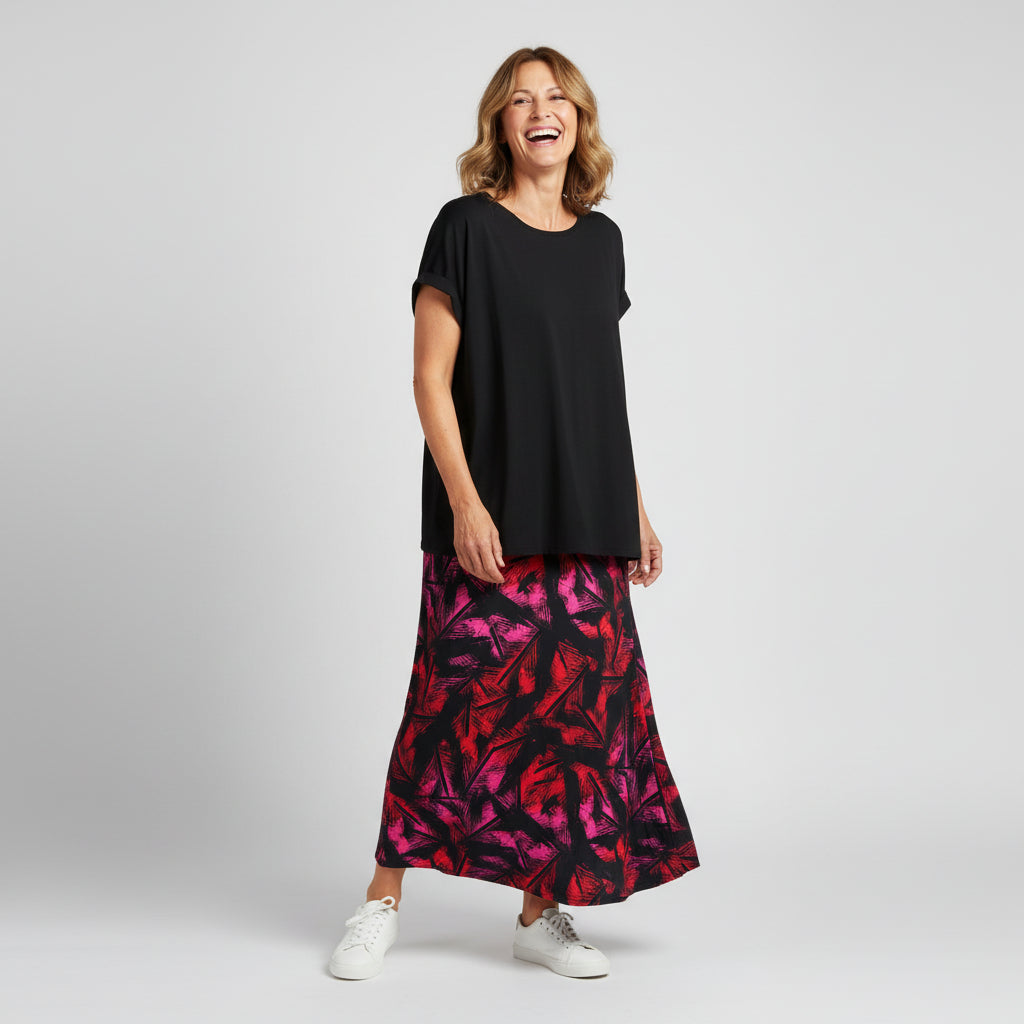 Wild Flame Maxi Skirt