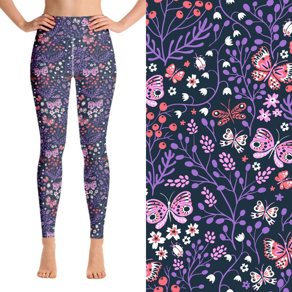 Bloom and Butterfly Super Soft Leggings