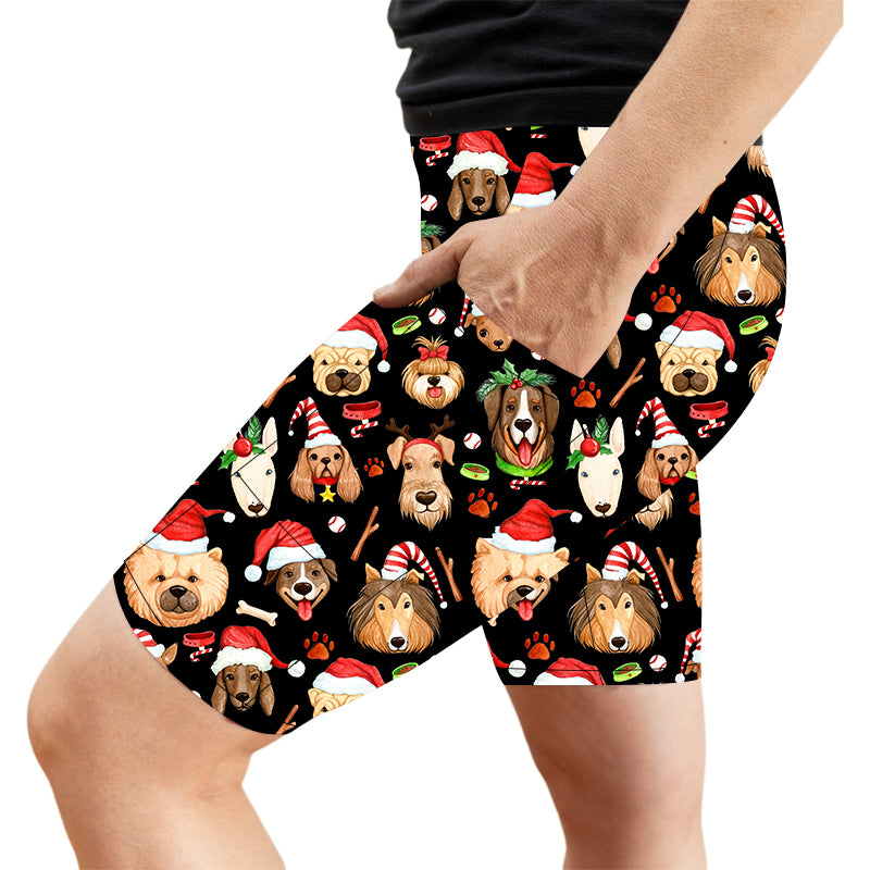 Santa Paws Deluxe Pocket Christmas Shorts - natopia