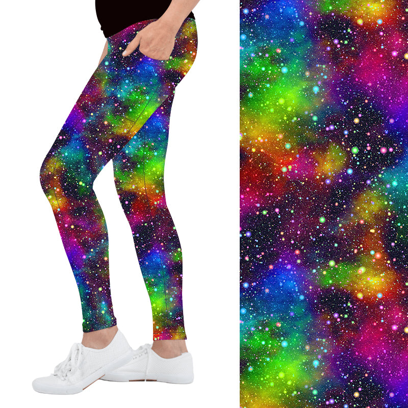 Rainbow Galaxy Deluxe Pocket Leggings - natopia