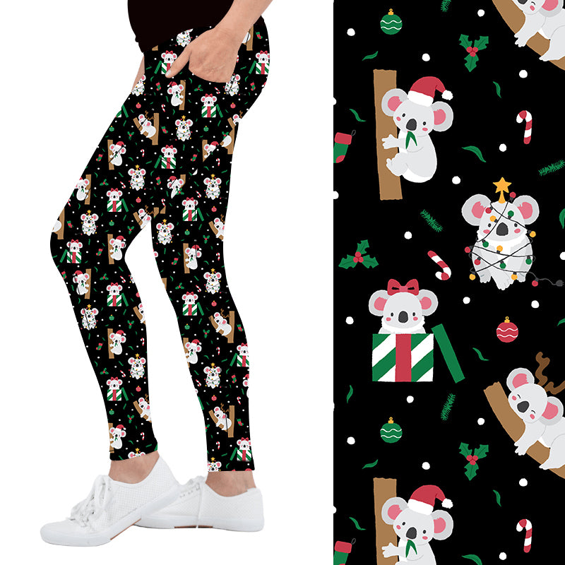 Australian Christmas Deluxe Pocket Leggings - natopia