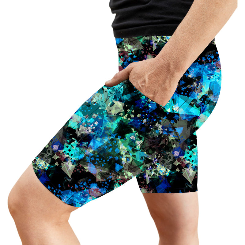 Blue Crystal Deluxe Pocket Shorts