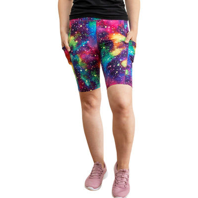 Rainbow Galaxy Deluxe Pocket Shorts - natopia