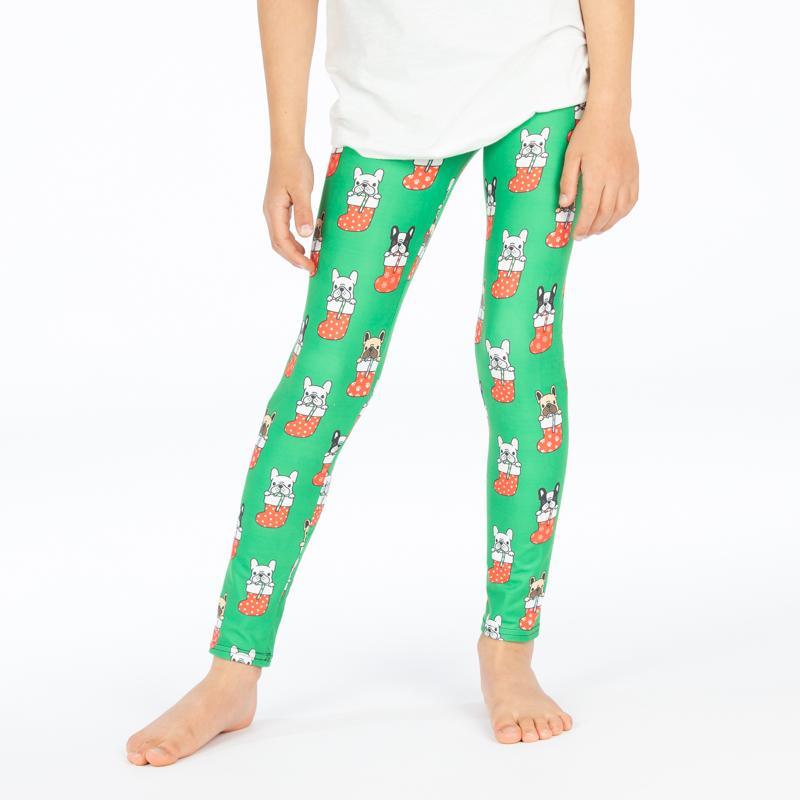 Christmas Frenchie Deluxe Leggings - natopia