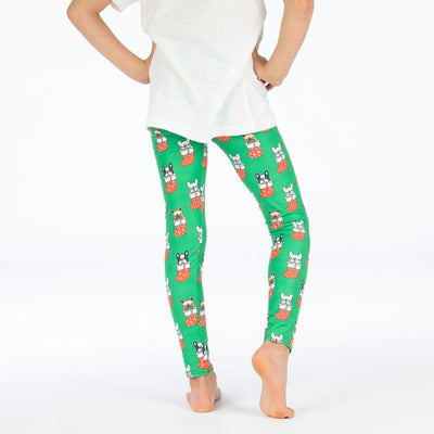 Christmas Frenchie Deluxe Leggings - natopia
