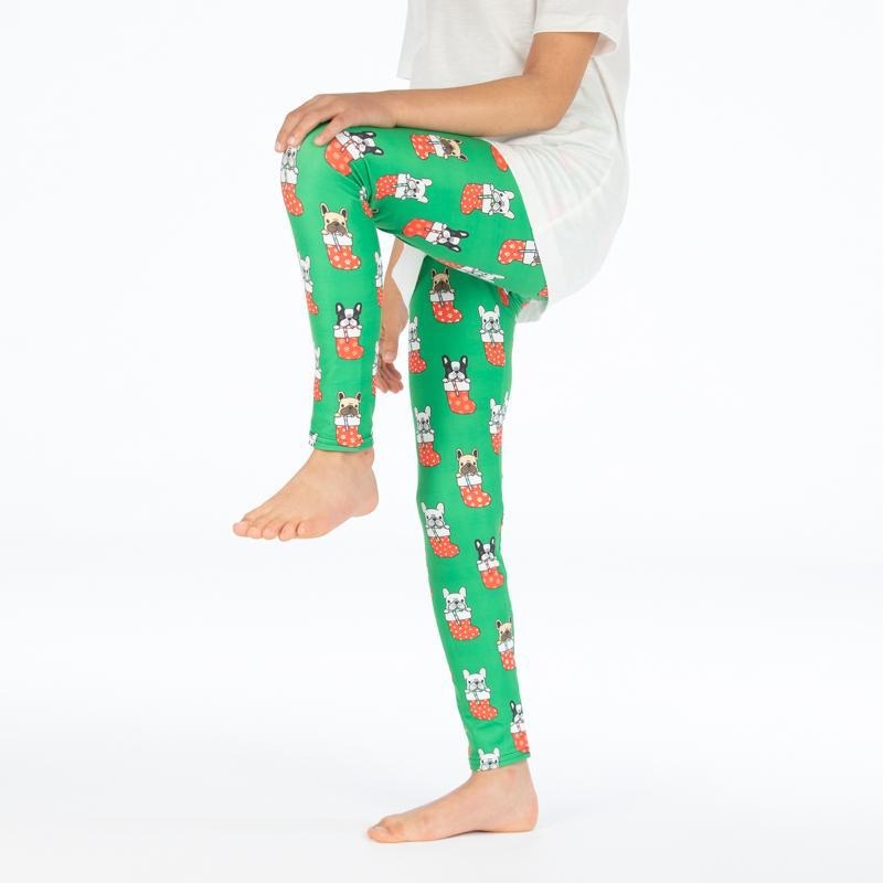 Christmas Frenchie Deluxe Leggings - natopia