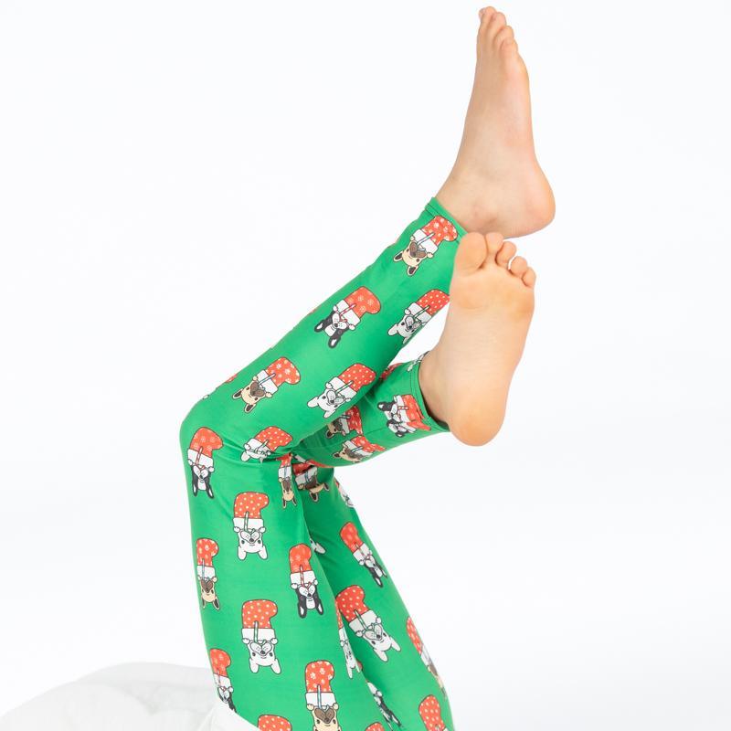 Christmas Frenchie Deluxe Leggings - natopia