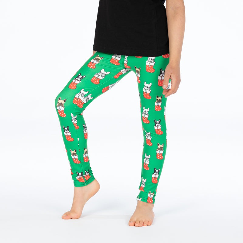 Christmas Frenchie Deluxe Leggings - natopia
