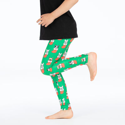 Christmas Frenchie Deluxe Leggings - natopia