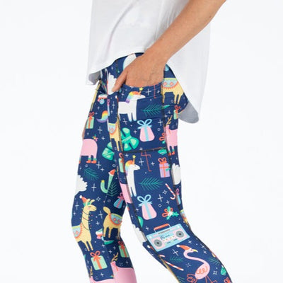 Christmas Party Deluxe Pocket Capri - natopia