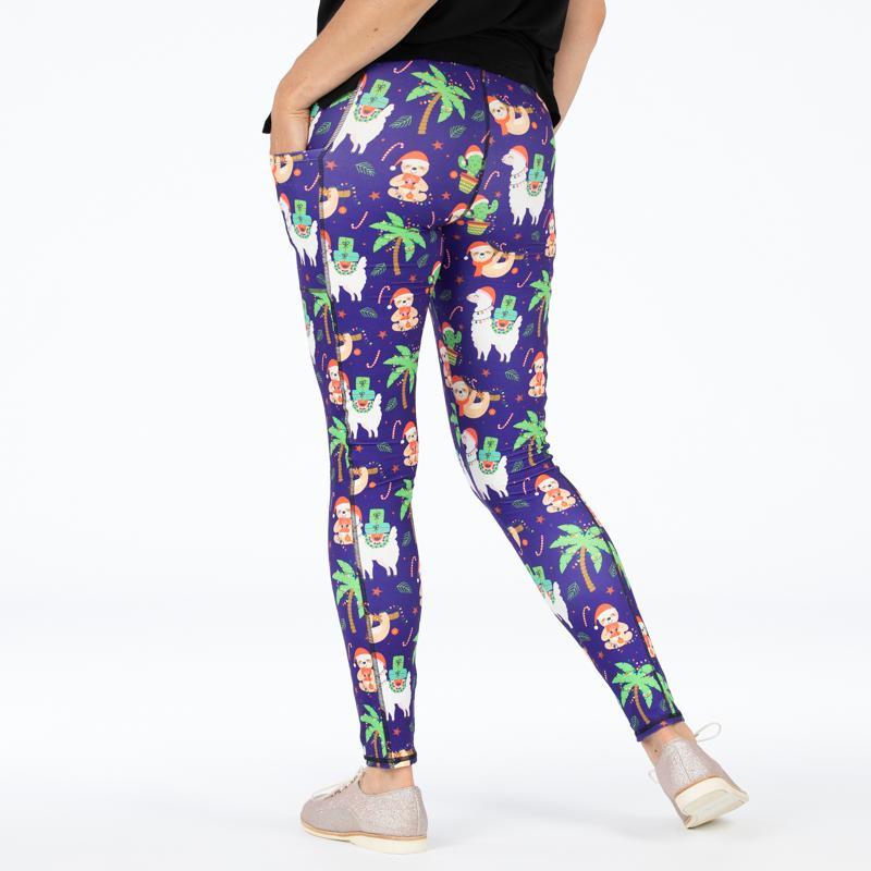 Happy Holiday Deluxe Pocket Leggings - natopia