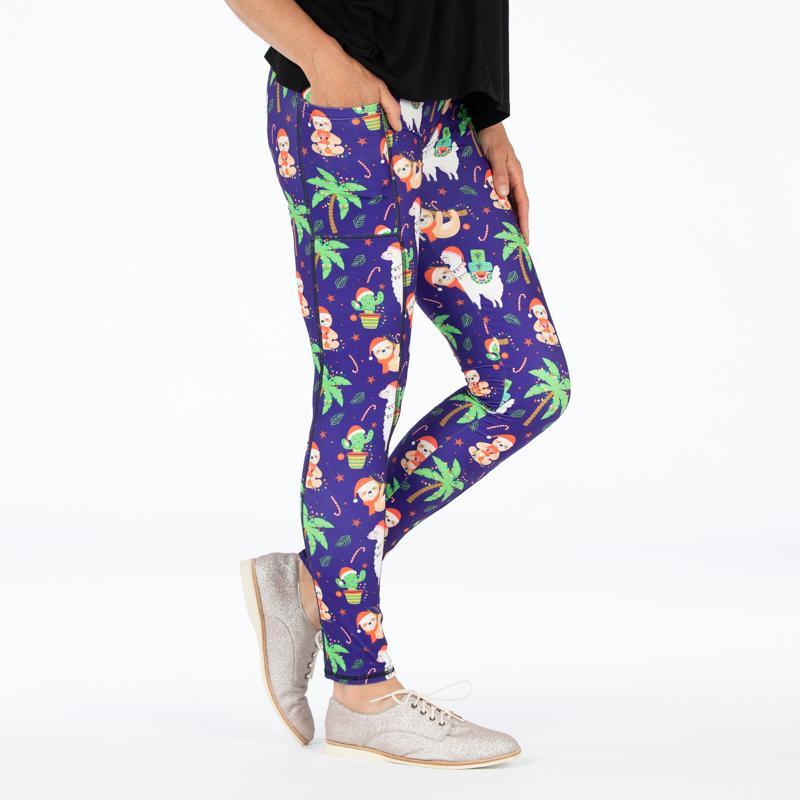Happy Holiday Deluxe Pocket Leggings - natopia