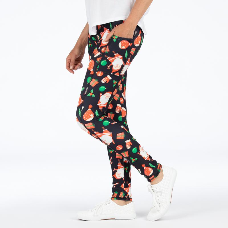 Jolly Santa Deluxe Pocket Leggings - natopia