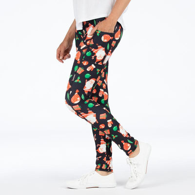Jolly Santa Deluxe Pocket Leggings - natopia