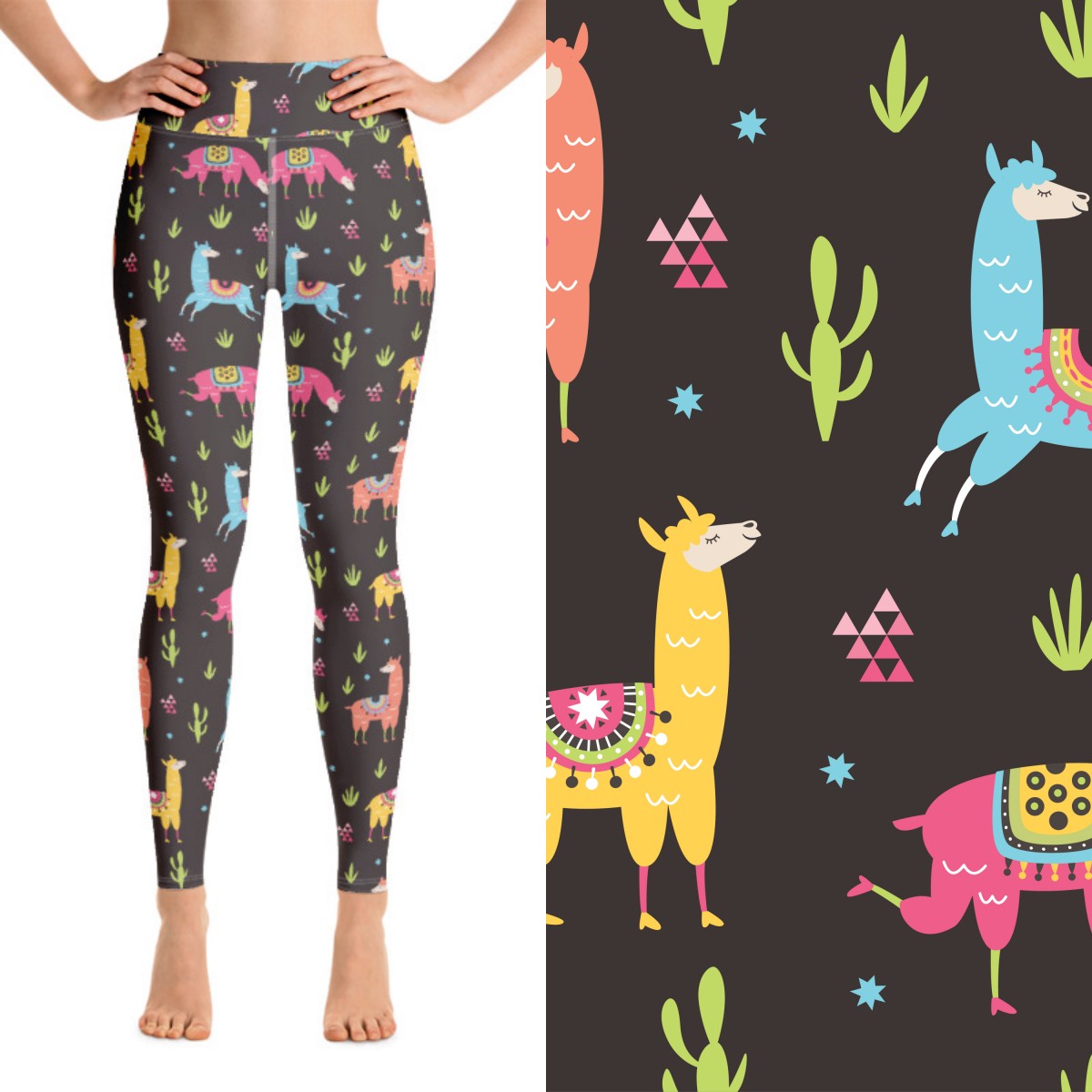 Llama and Cactus Ultimate Leggings