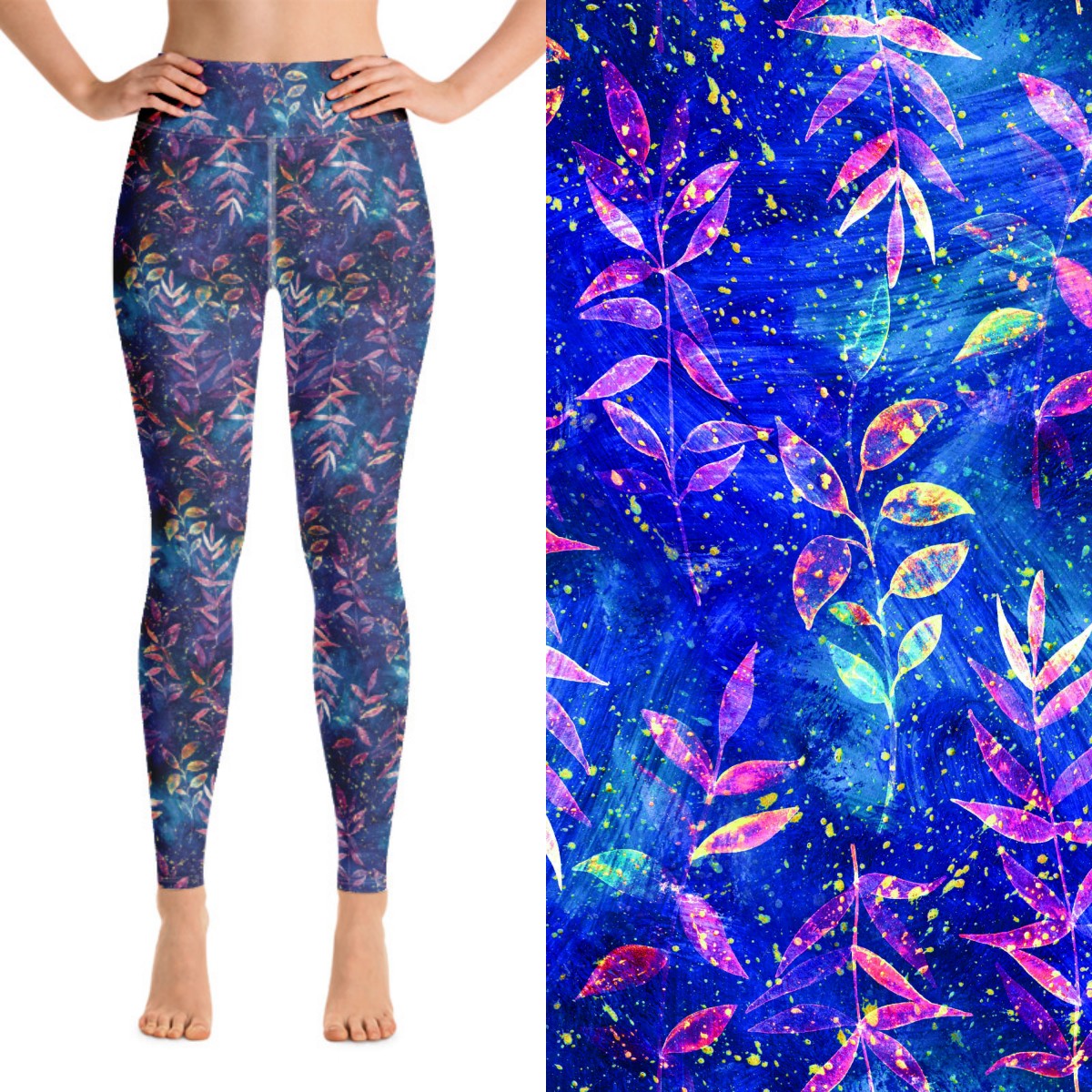 Electric Autumn Blues Ultimate Leggings