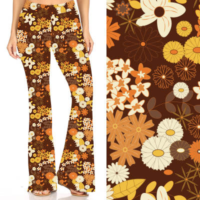 Floral Folk Deluxe Bell Bottoms - natopia